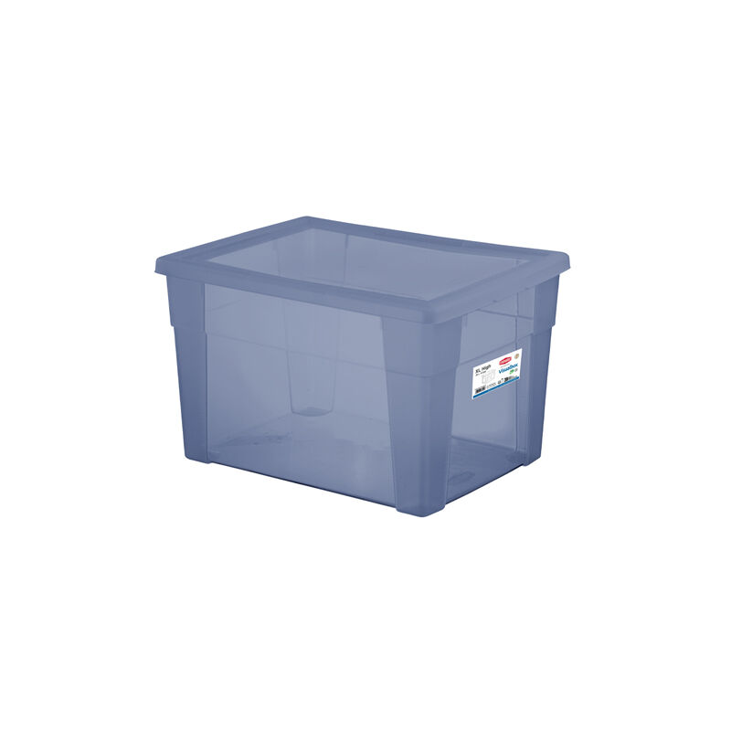 foto del prodotto visual box xl high scatola multiuso blu navy stefanplast
