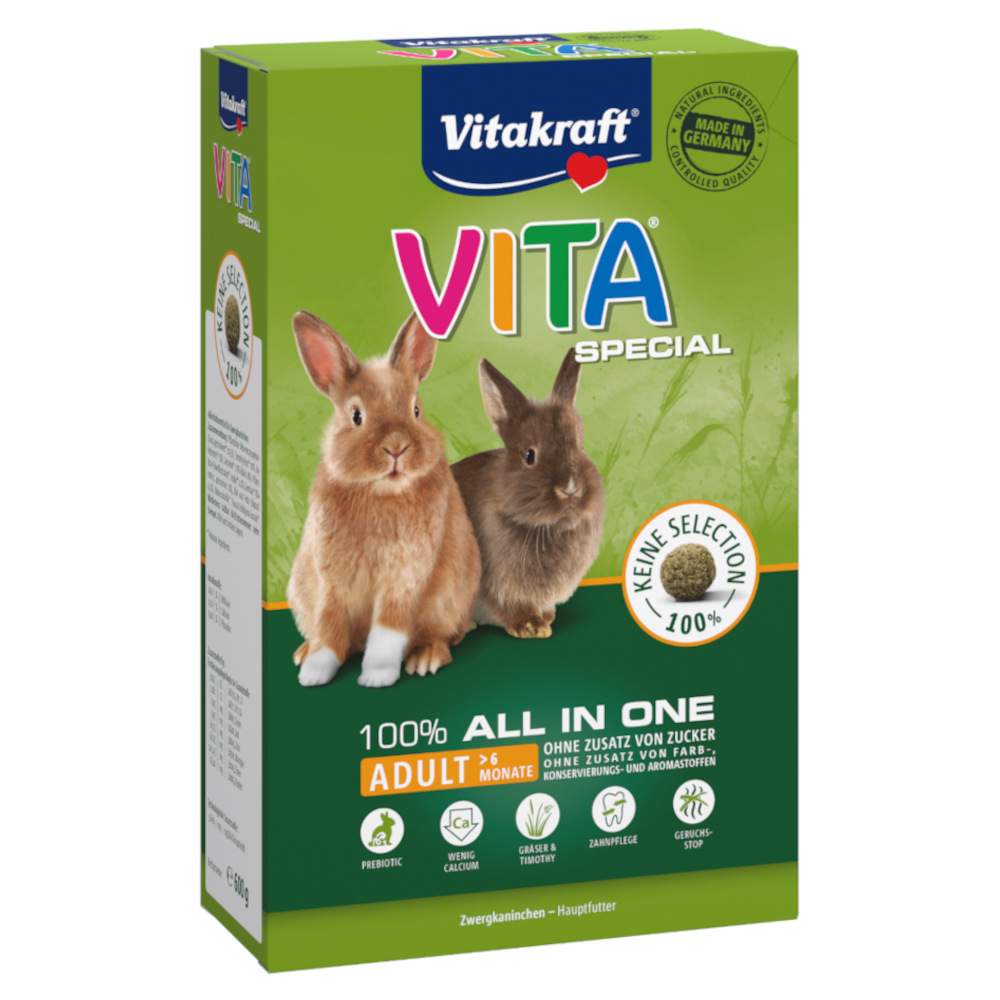 foto del prodotto vita special adult mangime per conigli nani 3 x 600 g