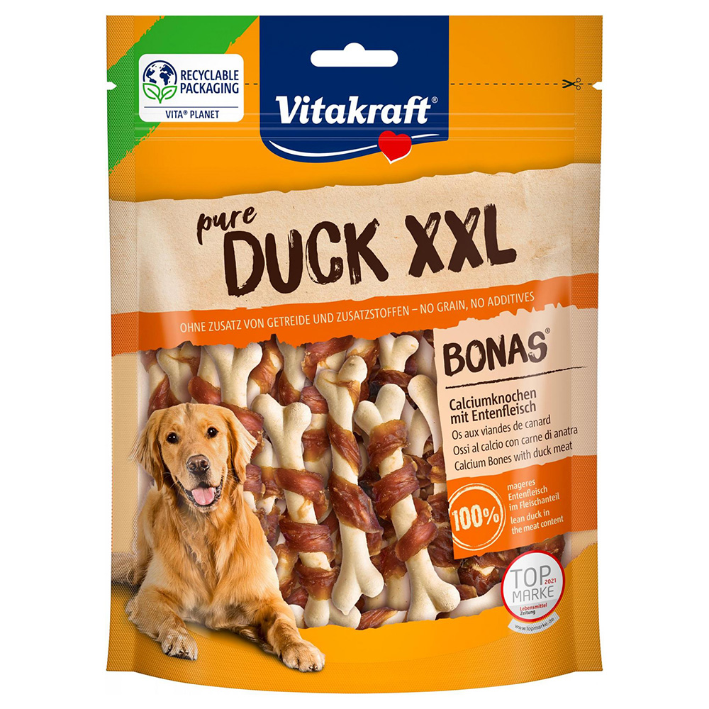 foto del prodotto vitakraft bonas anatra xxl snack per cane 200 g