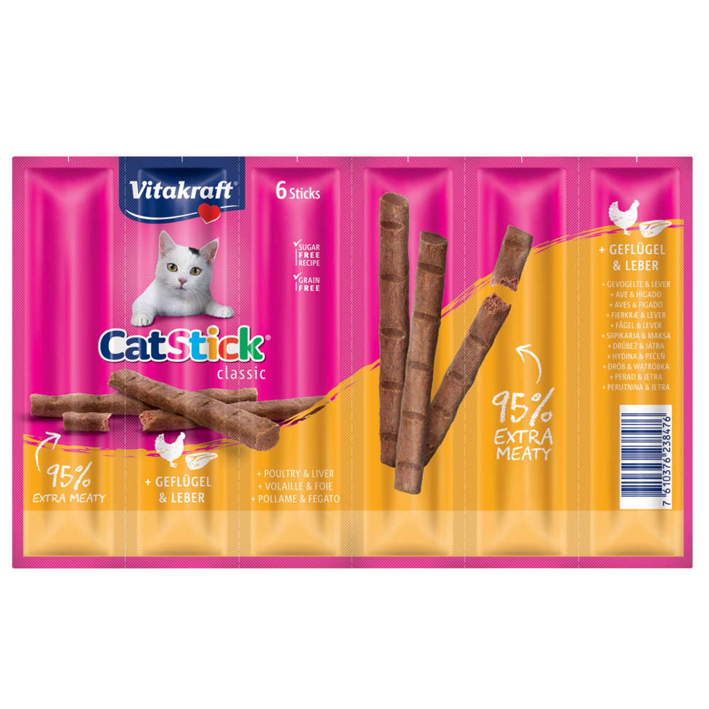 foto del prodotto vitakraft cat stick classic 6 x 6 g pollo fegato