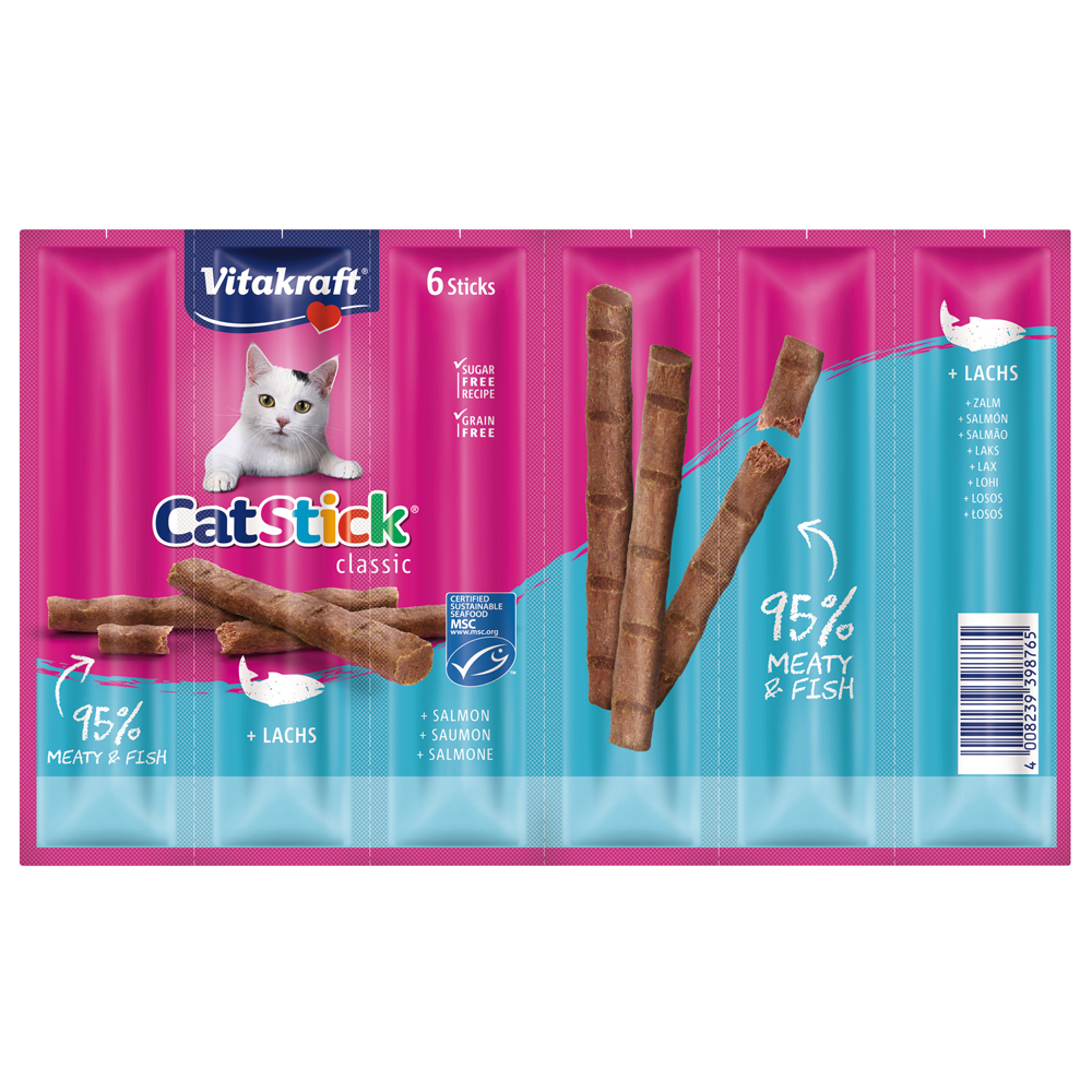 foto del prodotto vitakraft cat stick classic 6 x 6 g salmone