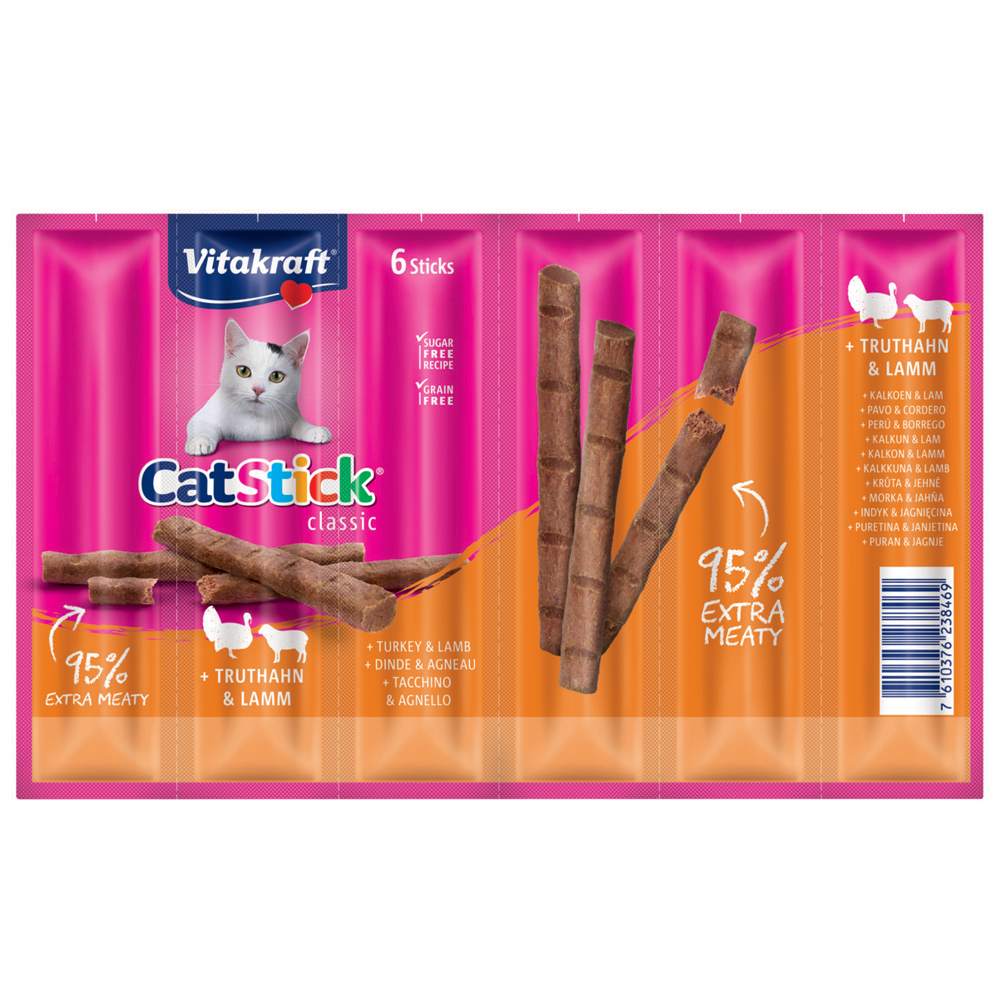 foto del prodotto vitakraft cat stick classic 6 x 6 g tacchino agnello