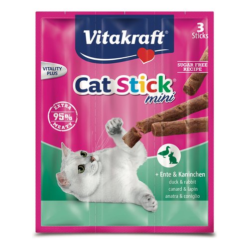 foto del prodotto vitakraft cat stick mini 18 gr anatra e coniglio 1 ordine scegli lo sconto bzr5 bzr20 200 punti fedelt 