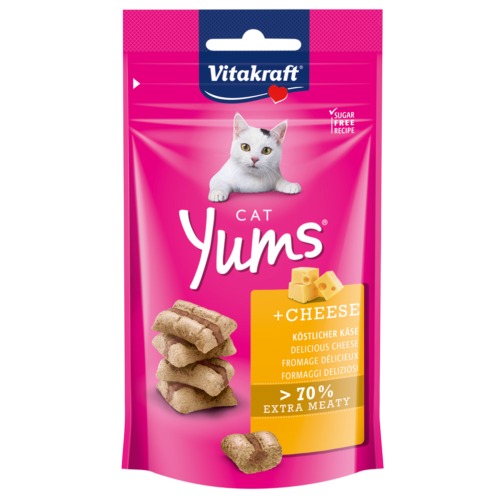 foto del prodotto vitakraft cat yums snack per gatto 40 g formaggio