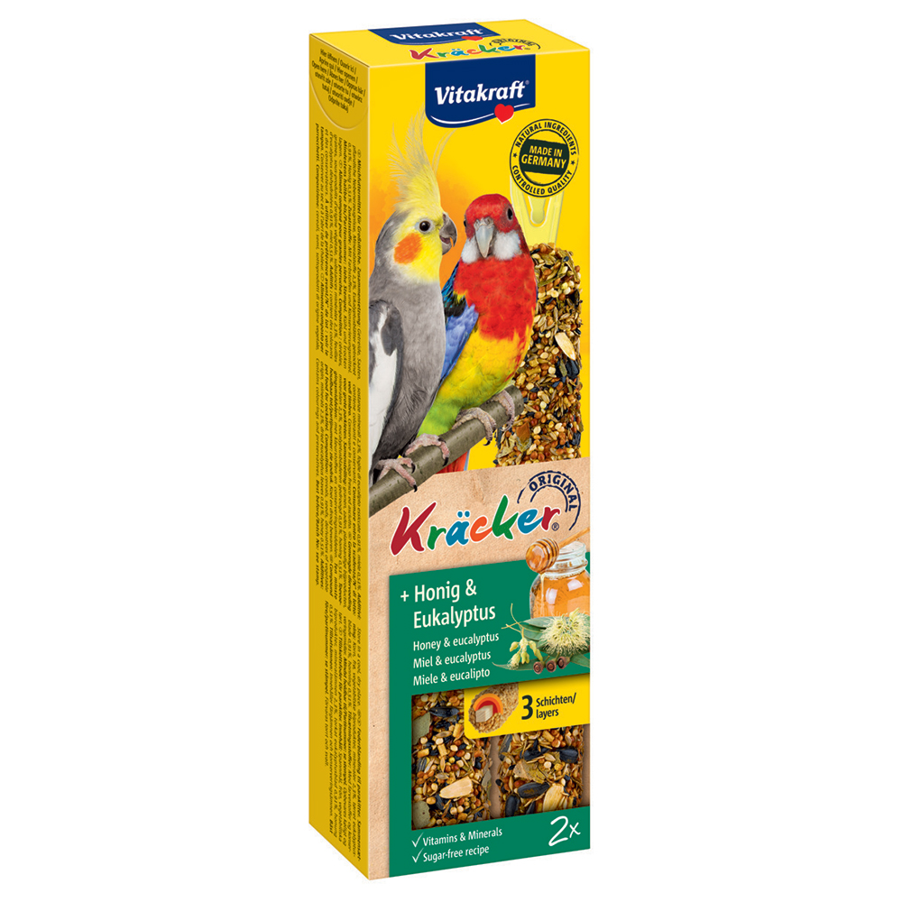 foto del prodotto vitakraft cracker per parrocchetti australiani 2 pz miele eucalipto 180 g 