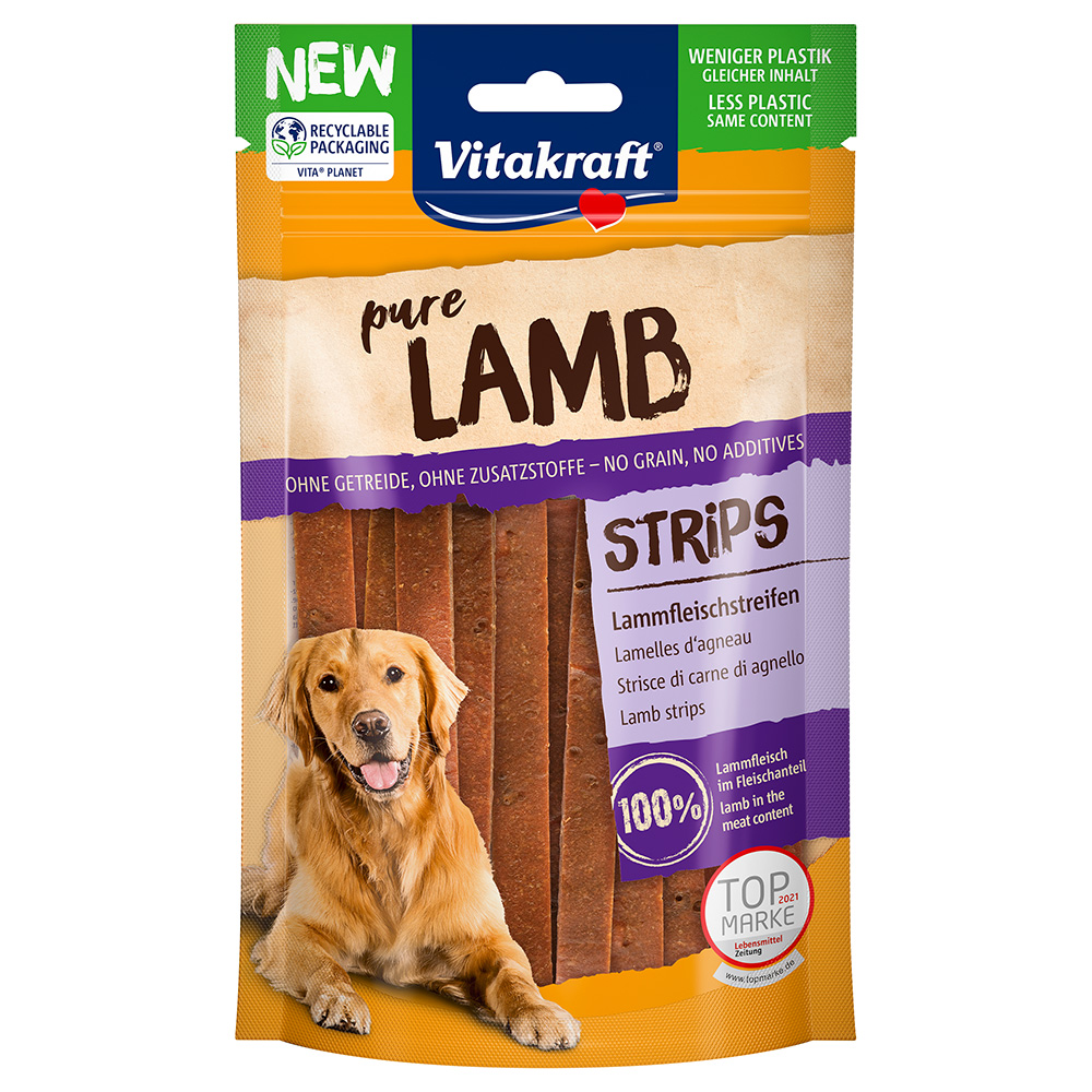 foto del prodotto vitakraft lamb strisce di agnello snack per cani 80 g