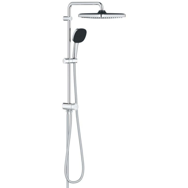 foto del prodotto vitalio comfort set doccia senza miscelatore, 25x25 cm, 2 getti, cromo 26698001 grohe
