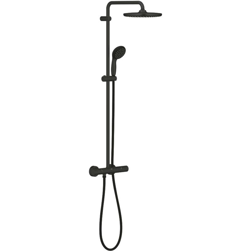 foto del prodotto vitalio start set doccia termostatico 250, getto singolo, nero opaco 266772430 grohe
