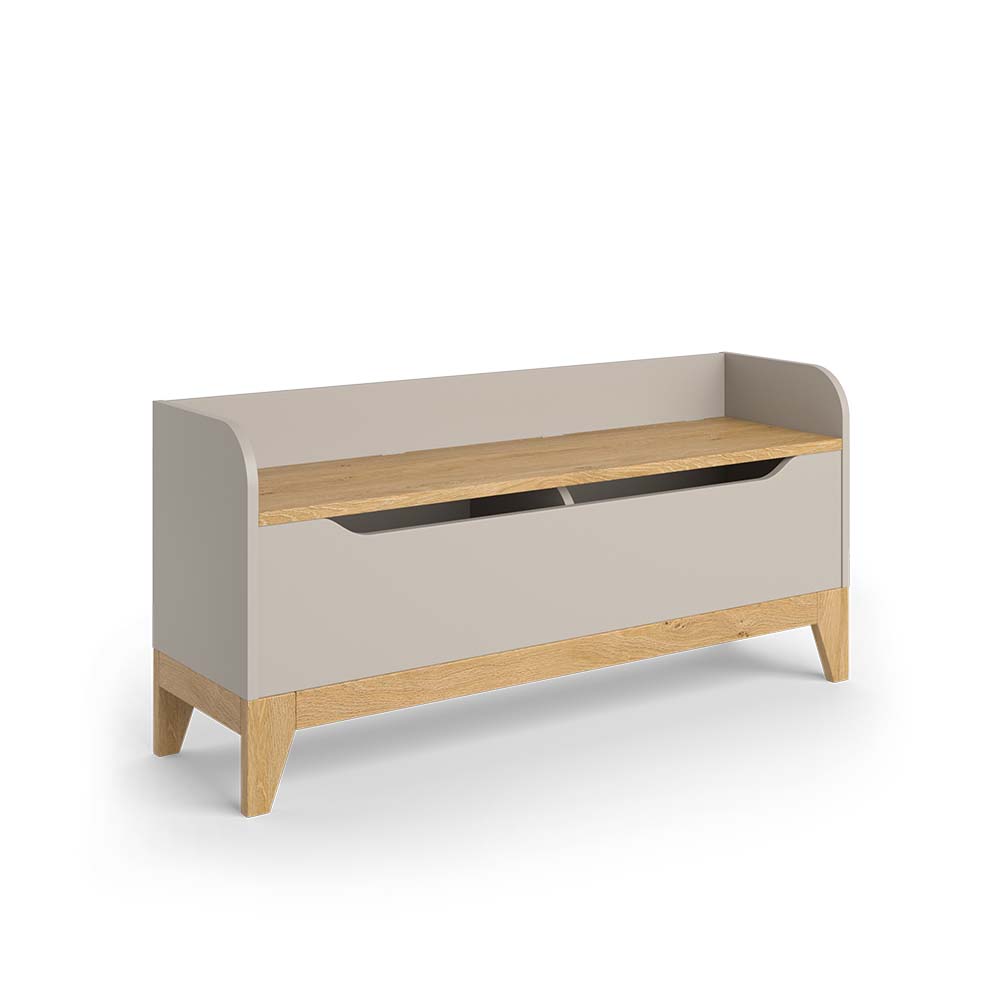 foto del prodotto vitalispa cassapanca per giocattoli quercia cashmere 107.2 x 50 cm con sedile a panca