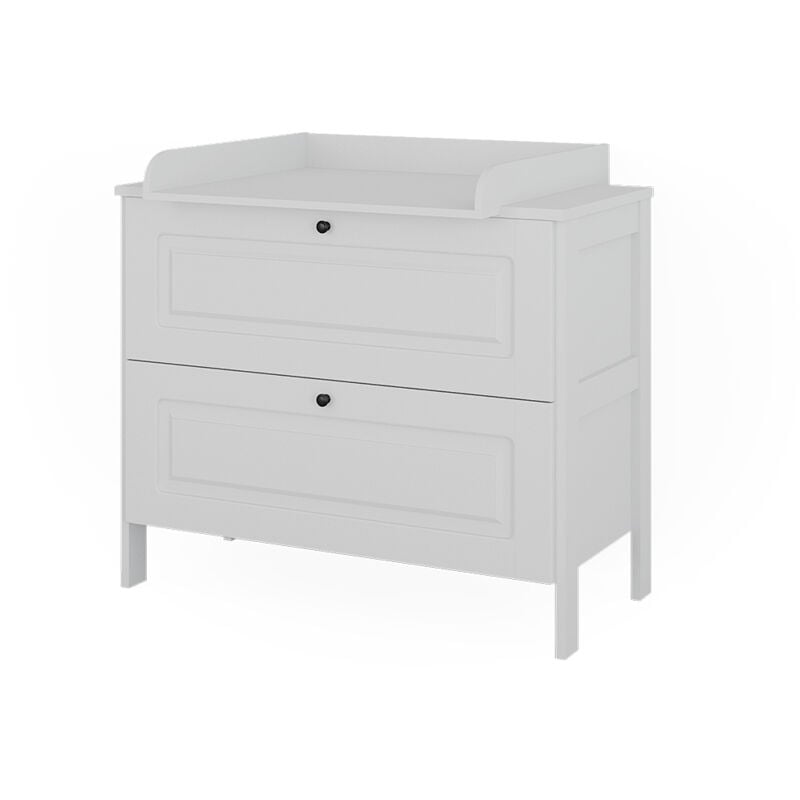 foto del prodotto vitalispa fasciatoio ajaton, bianco, 108 x 98 cm con 2 cassetti