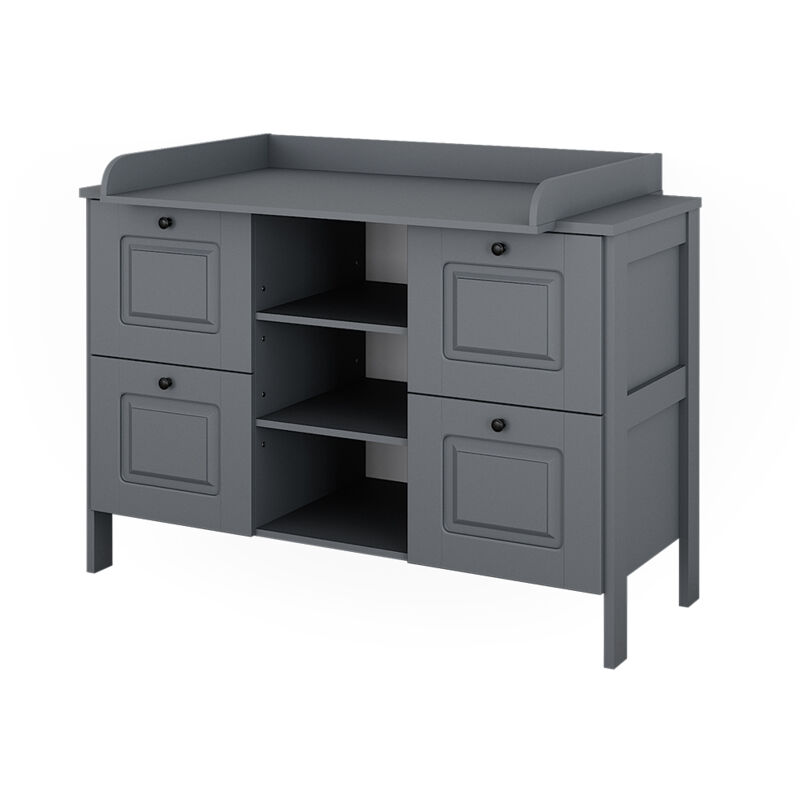 foto del prodotto vitalispa fasciatoio ajaton, grigio, 133 x 98.4 cm con 4 cassetti