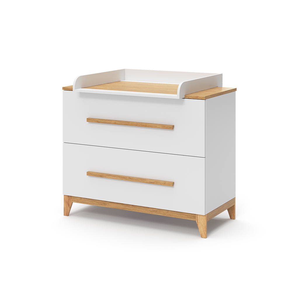 foto del prodotto vitalispa fasciatoio bianco 108 x 98 cm con 2 cassetti