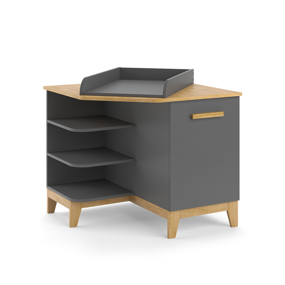 foto del prodotto vitalispa fasciatoio grigio quercia 85 x 85.2 cm con porta