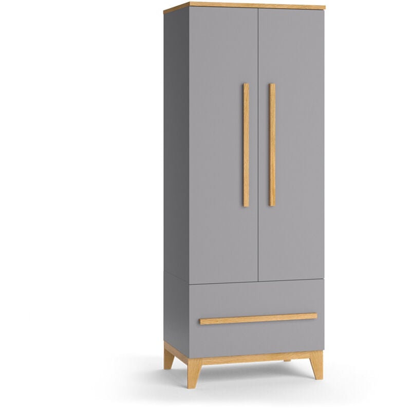 foto del prodotto vitalispa guardaroba per bambini malia, grigio, 70 x 186.8 cm