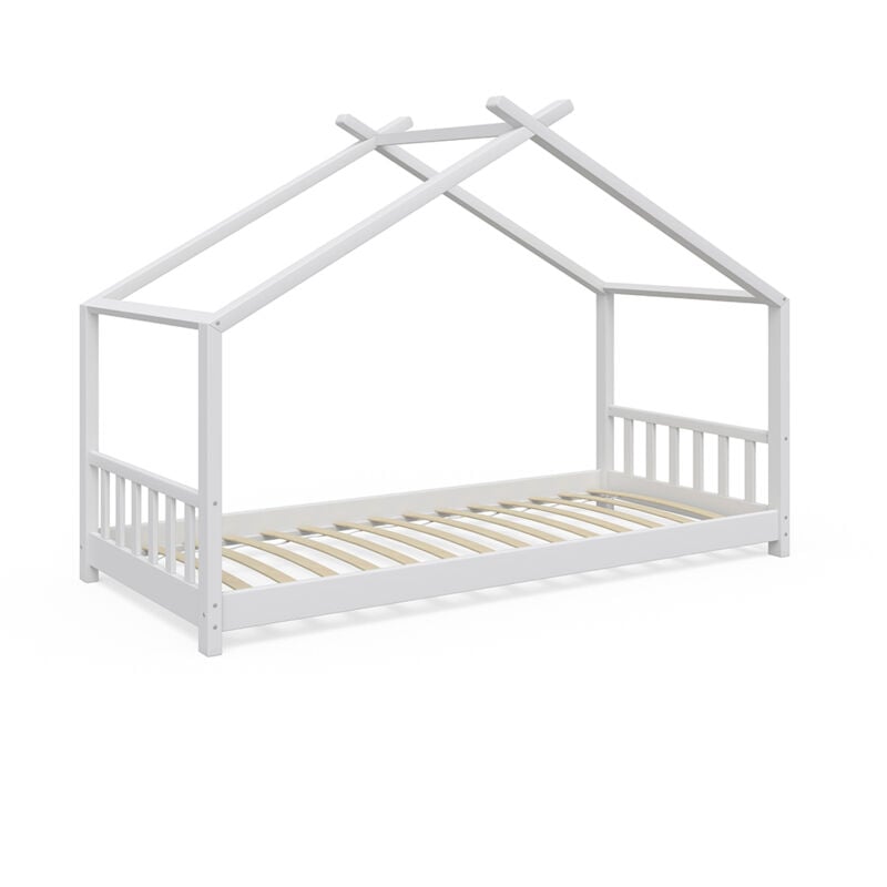 foto del prodotto vitalispa letto montessori bambini design, bianco, 90x200 cm