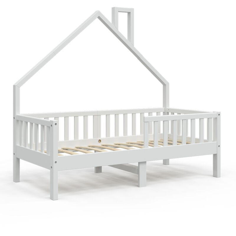 foto del prodotto vitalispa letto montessori bambini noemi, bianco, 80x160 cm
