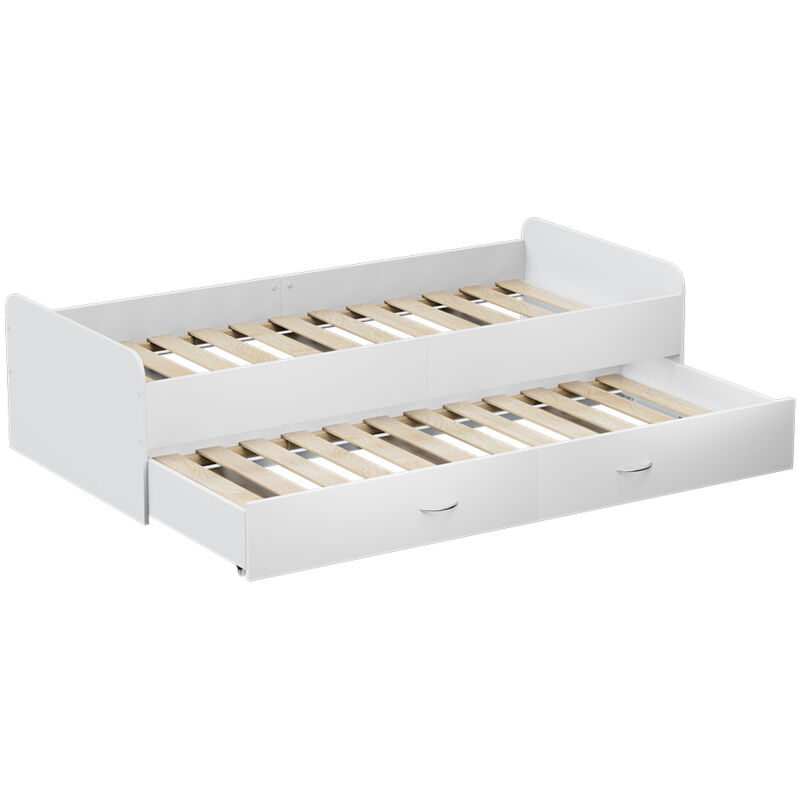 foto del prodotto vitalispa letto per bambini jaspar, bianco, 90x200 cm con rete a doghe, senza materasso, vicco