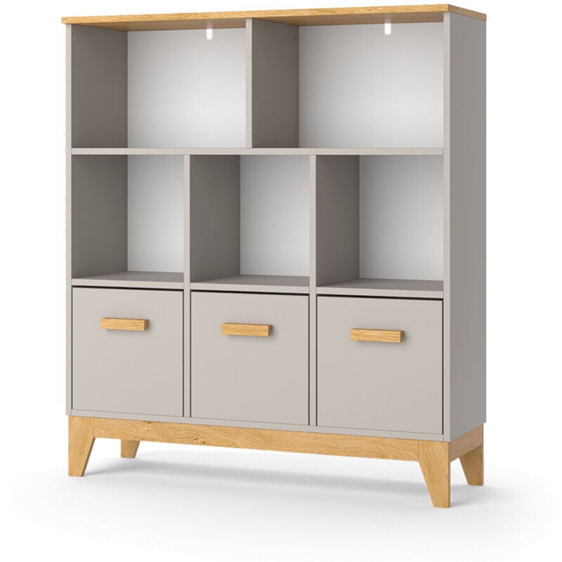 foto del prodotto vitalispa scaffale per bambini malia, quercia cashmere, 98.4 x 133.4 cm