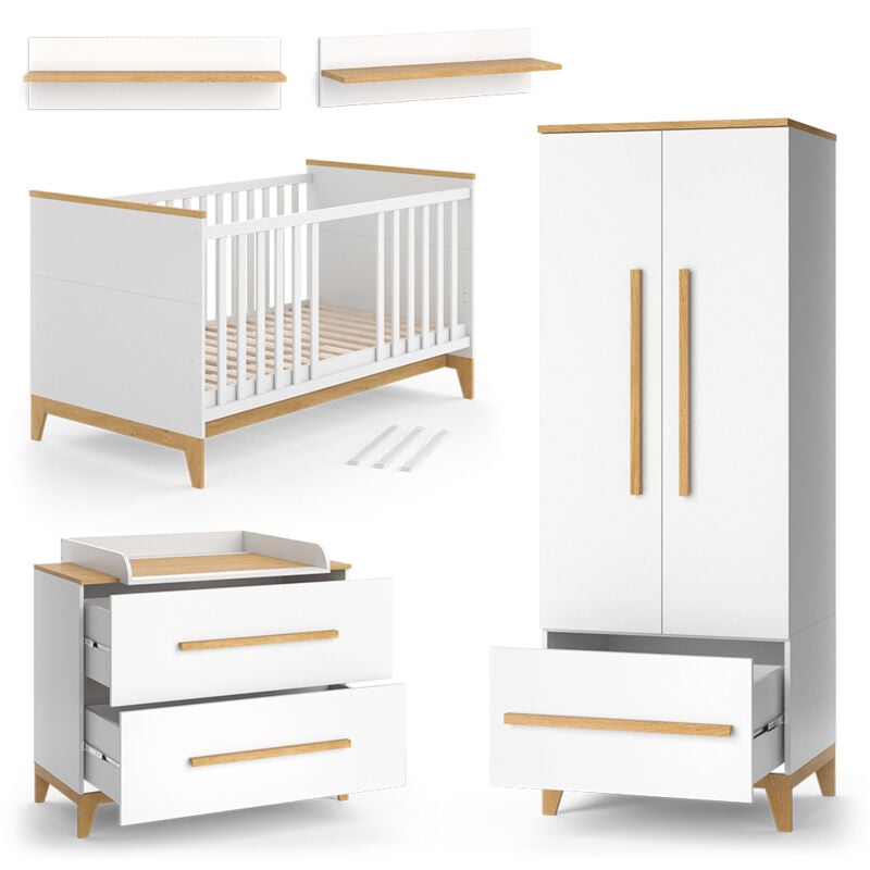 foto del prodotto vitalispa set per cameretta malia, bianco, set di 4