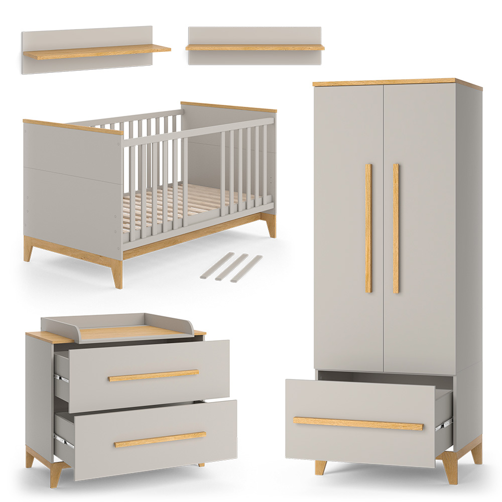 foto del prodotto vitalispa set per cameretta quercia cashmere 5 parti