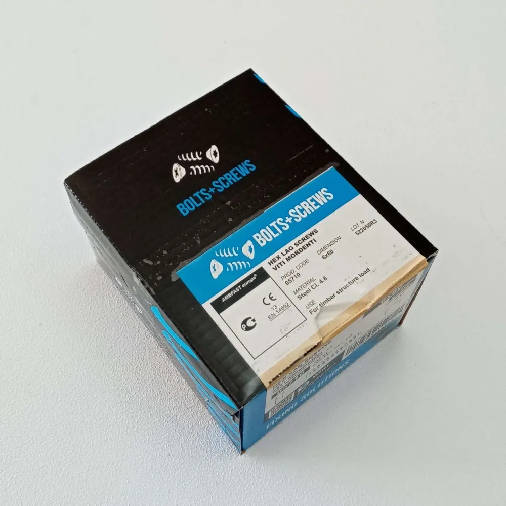 foto del prodotto vite 12x120mm 50pz per legno mordente tirafondo testa esagonale te