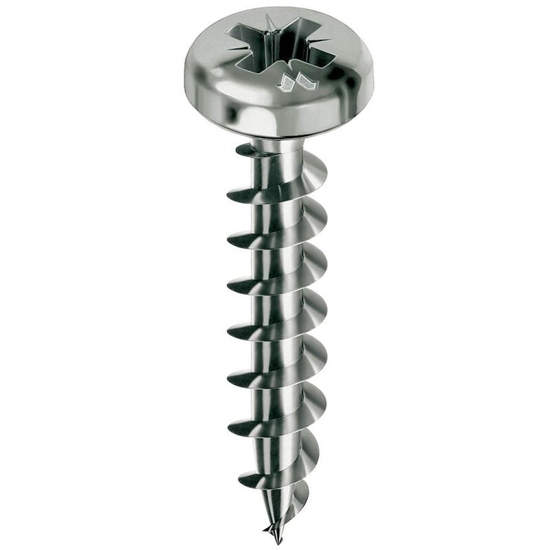 foto del prodotto vite a pannello testa cilindrica pz2 filettatura totale 5x40mm confezione da 500 pvaczc500400c8c mustad