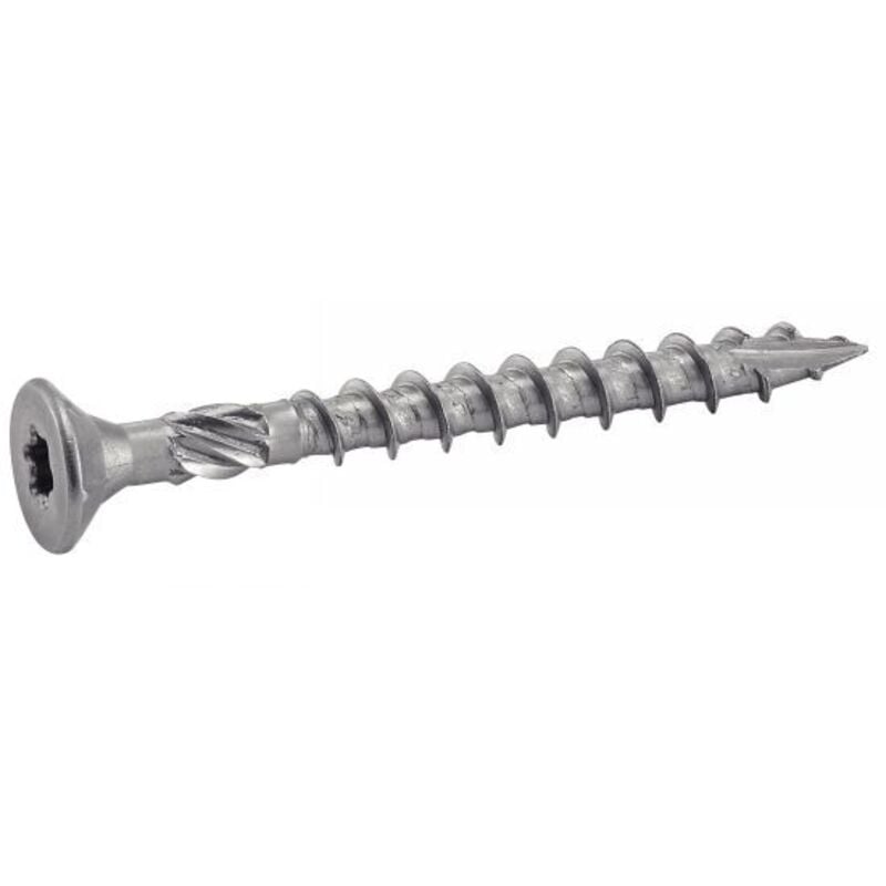 foto del prodotto vite a testa svasata a sei lobi per legno tenero acciaio inox a2 5x50 35 mm secchiello da 400 pz.
