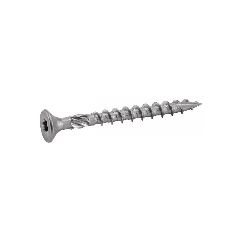 foto del prodotto vite a testa svasata per legno a 6 lobi acton in acciaio inox a2 5x60 mm confezione da 400 623285x60 35seau