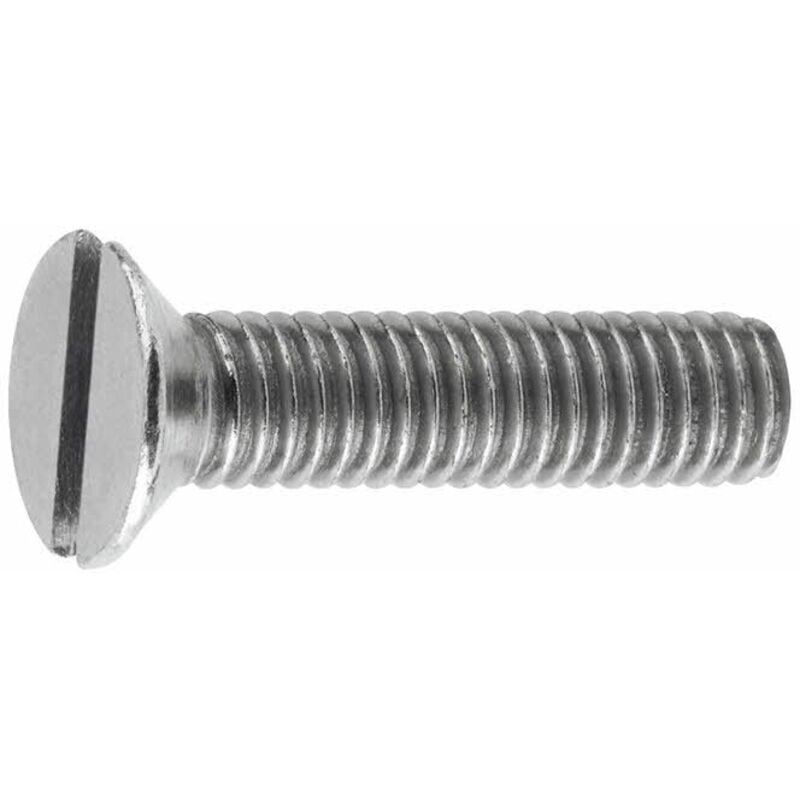 foto del prodotto vite a testa svasata scanalata - 4.8 - zincata m5 x 50 - confezione da 250