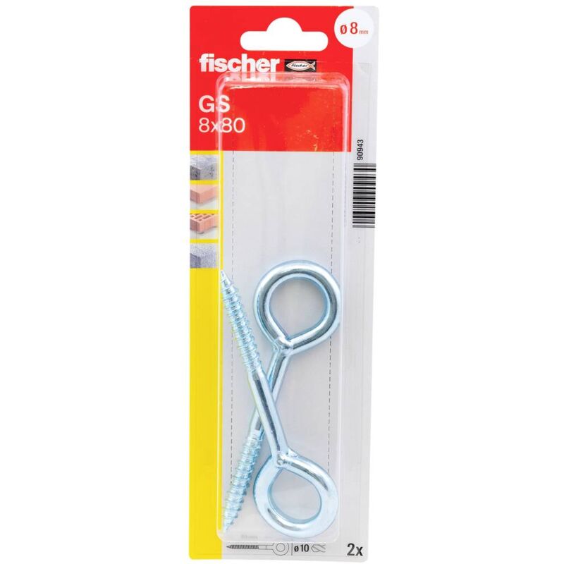 foto del prodotto vite ad occhiello gs 8 x 100 1 kit fischer