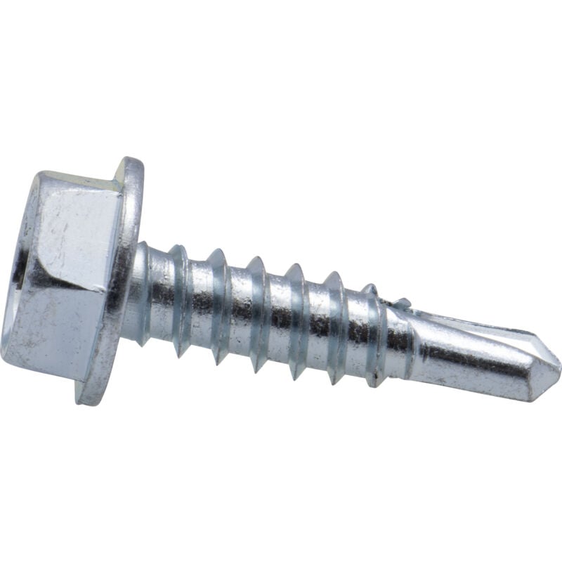 foto del prodotto vite autofilettante con testa esagonale zincata viswood6,3 x 32 mm set di 7 viti 