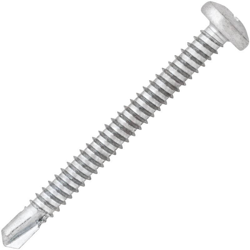 foto del prodotto vite autoperforante a testa cilindrica in acciaio zincato bianco ph per acciaio tcc ø5,5x25mm - confezione da 250