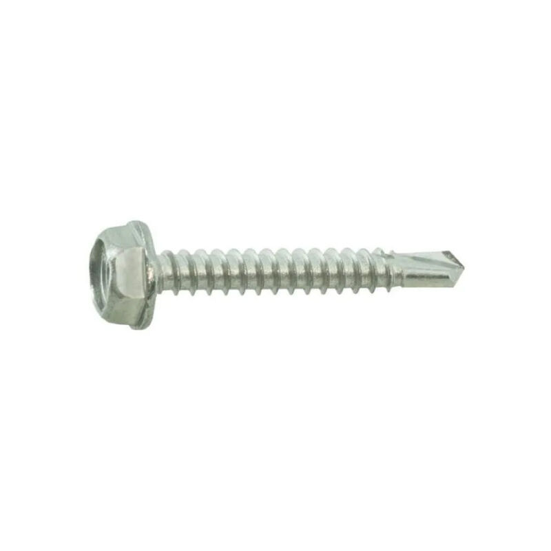 foto del prodotto vite autoperforante a4 per lamiera con testa esagonale in acciaio inox 6,3x70, 20 pz.