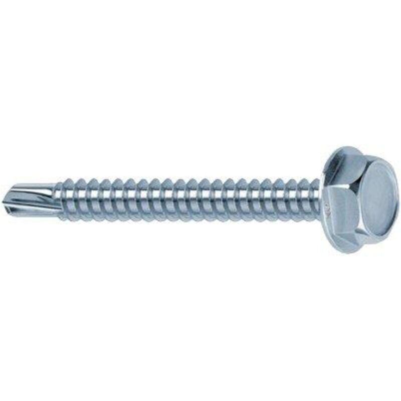 foto del prodotto vite autoperforante metallo drillex mustad tecc zinc bianca chromiting mm 5,5x25 cf pz 200 1 confezione