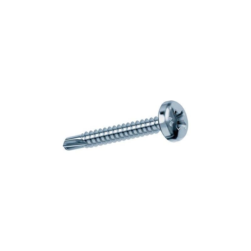 foto del prodotto vite autoperforante tc drillex mustad cava ph zinc bianca chrom mm 4,2x13 cf pz 500 1 confezione