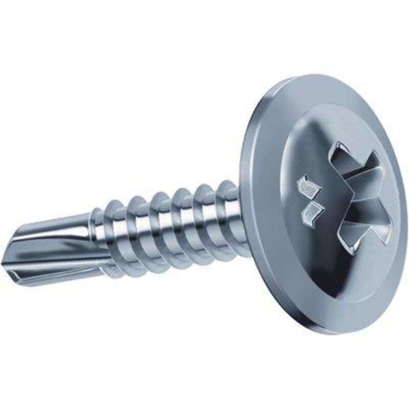 foto del prodotto vite autoperforante tpl drillex mustad cava ph zinc bianca chromiting mm 4,2x32 cf pz 500 1 confezione
