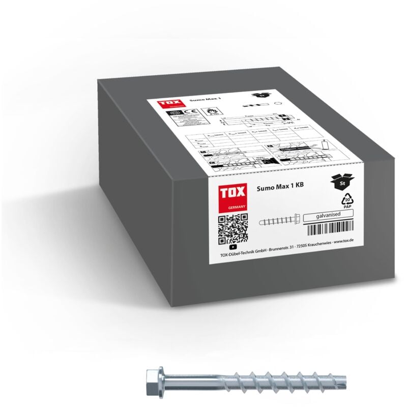 foto del prodotto vite di ancoraggio sumo max 1 8x70 kb 50 pz. 
