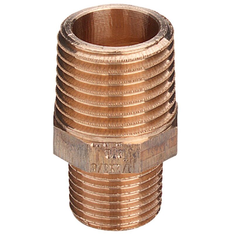 foto del prodotto vite doppia ridotta 1 mx1/2 m bronzo, filettatura r 320287