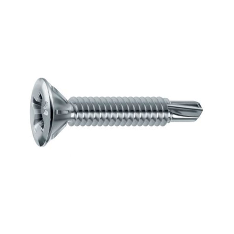 foto del prodotto vite drillex per pvc testa svasata ridotta philips 3,9x25 mm confezione da 1000 cromatura sp435a390250c8c mustad
