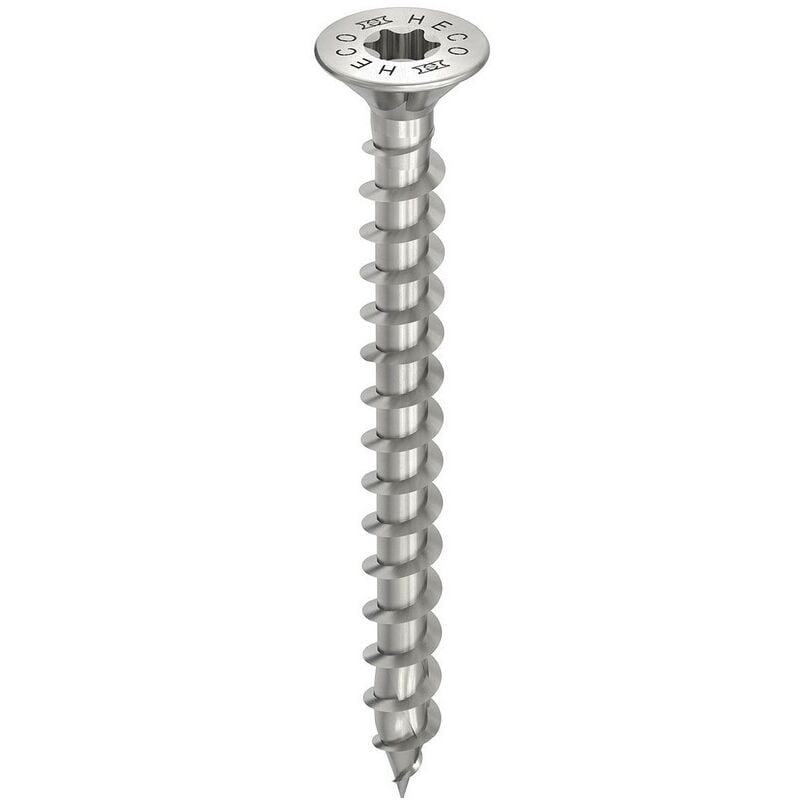 foto del prodotto vite heco topix plus 5x40mm testa svasata filettatura totale variabile t20 confezione da 200 62039