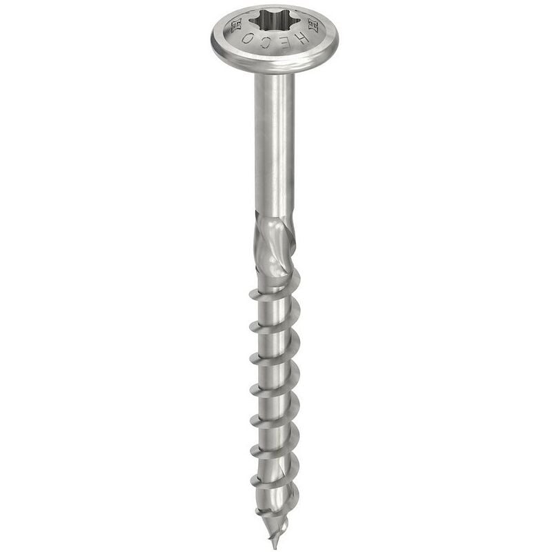 foto del prodotto vite heco topix plus 8x200mm testa tonda larga filettatura parziale t40 confezione da 50 61876
