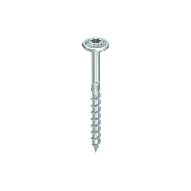 foto del prodotto vite heco topix plus 8x400mm testa tonda larga filettatura parziale t40 confezione da 50 61432