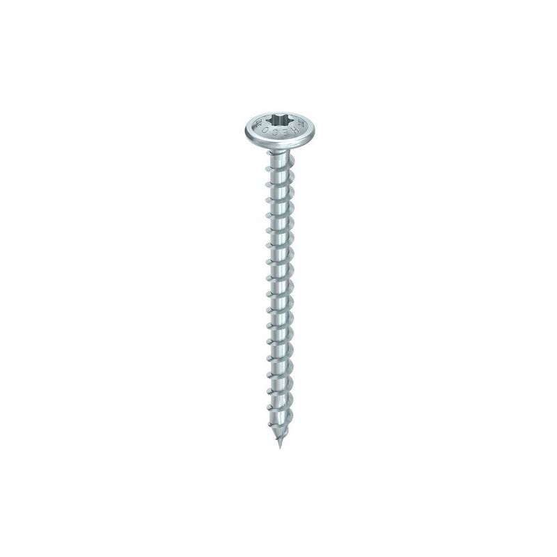 foto del prodotto vite heco topix plus 8x80mm testa tonda larga filettatura totale t40 confezione da 50 61245