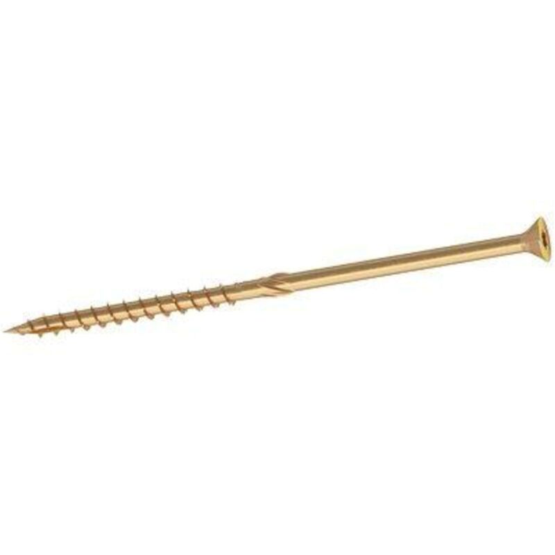 foto del prodotto vite legno wood ambrovit cava tx30 zincata gialla mm 6,0x140 70 cf pz 100 1 confezione