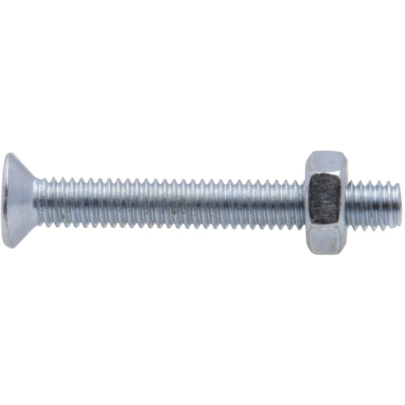 foto del prodotto vite metalliche zincate a testa fresata pz a croce viswood 6x30 mm confezione da 10 viti dado 