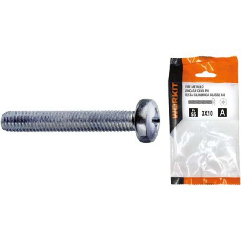foto del prodotto vite metallo tc zincata self workit cava ph classe 4.8 filetto intero mm 8x 35 cf pz 6 5 confezione