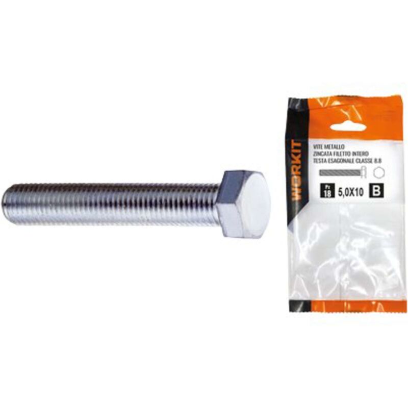 foto del prodotto vite metallo te zincata self workit classe 8.8 filetto intero mm 8x 16 cf pz 10 5 confezione