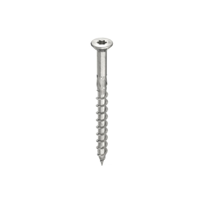 foto del prodotto vite per impalcati heco topix plus 5x80mm testa svasata con nervature svasate filettatura parziale t20 confezione da 200 61787