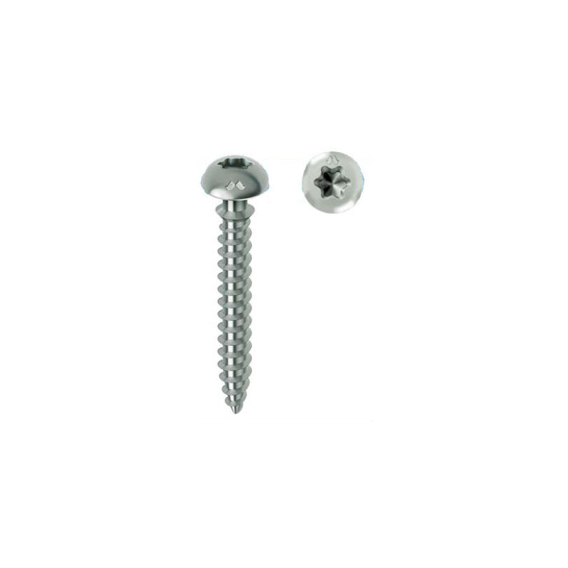 foto del prodotto vite per pvc framex testa svasata torx ridotta 6x70 mm scatola da 100 cromatura sp305a600700c8c mustad