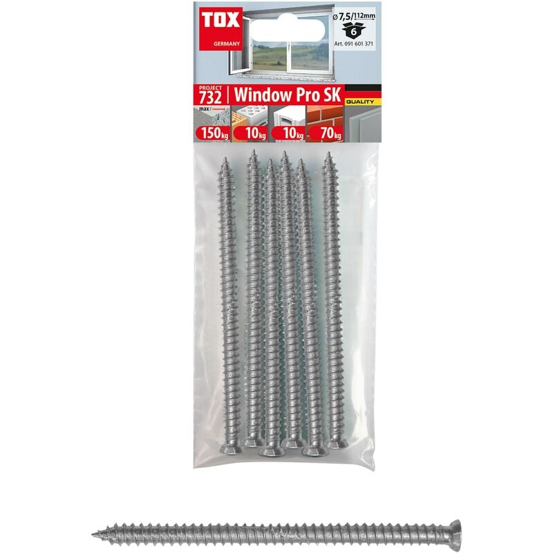 foto del prodotto vite per telaio finestra window pro sk 7,5x152mm